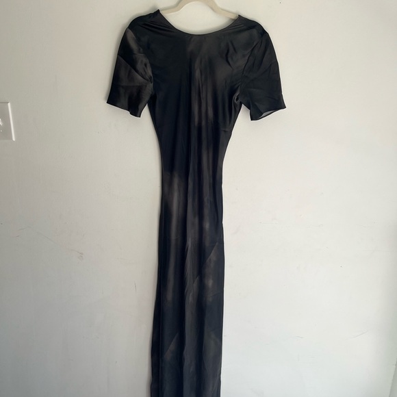 SILK LAUNDRY Short Sleeve Bias Dress Size Large - Picture 6 of 8